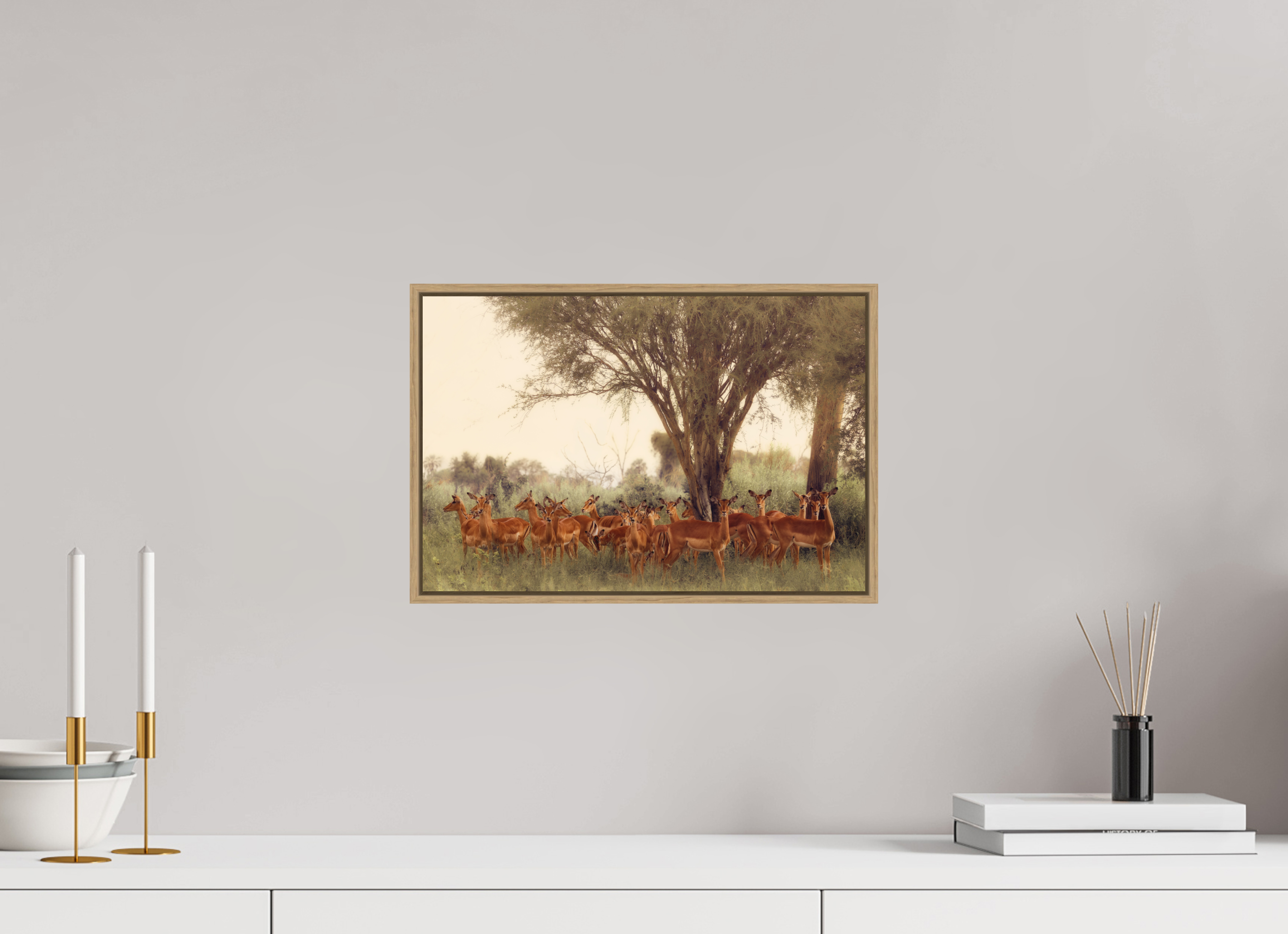 15 x 10″, S+M Oak Floater Frame The Field Feels