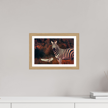 12 x 8″, S+M Oak Frame + Border PASSING THROUGH