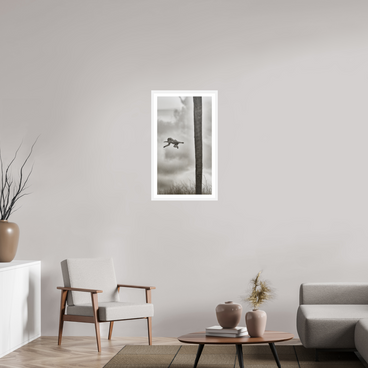 18 x 32″, L+XL White Frame + Border Beyond The Branch