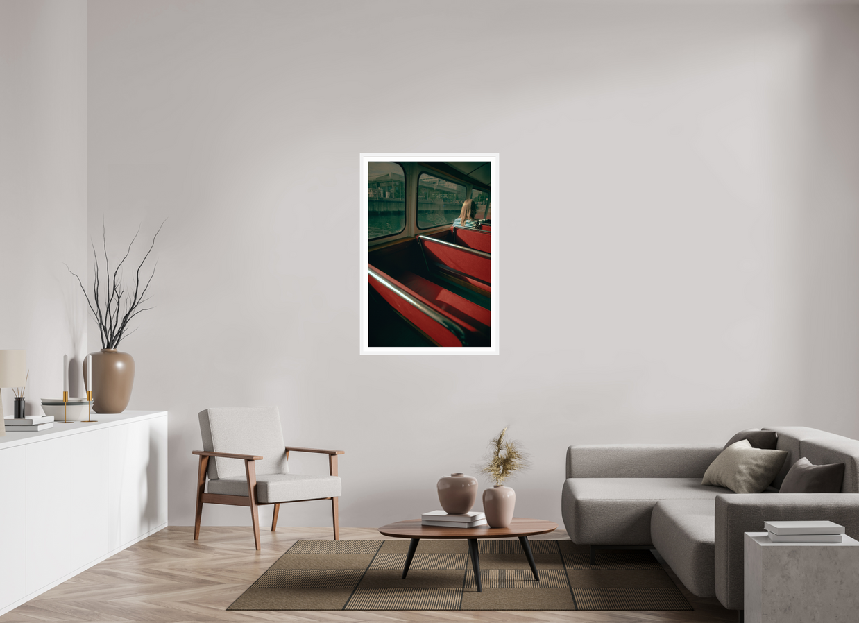 30 x 45″, L+XL White Frame + Border MAKING FREINDS