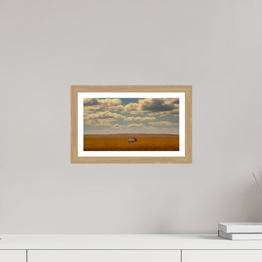 12 x 6.8″, S+M Oak Frame + Border FREEDOM OF EXPOSURE