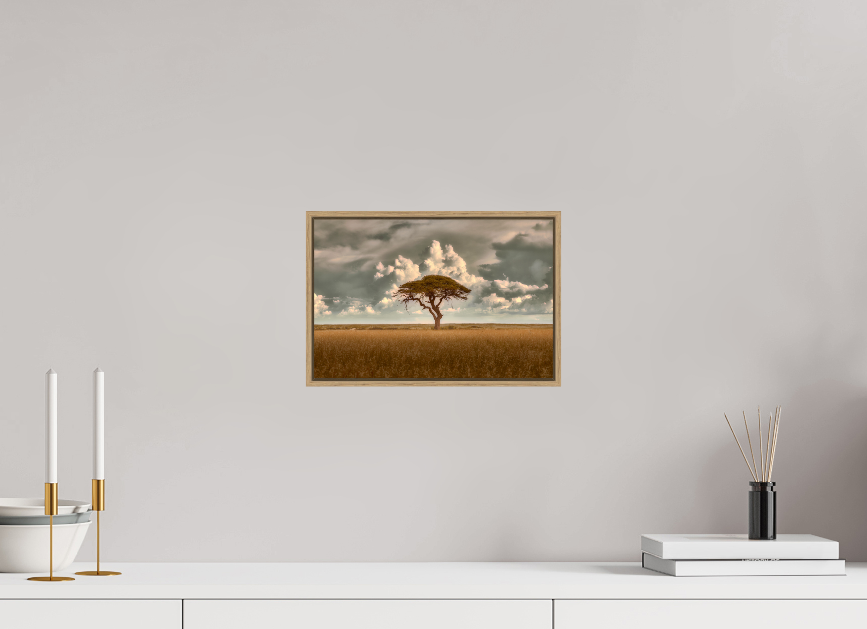 12 x 8″, S+M Oak Floater Frame Structured Chaos