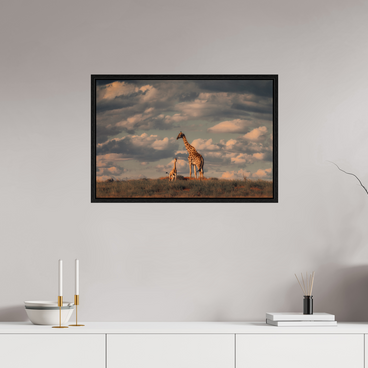 30 x 20″, L+XL Black Floater Frame Lineage
