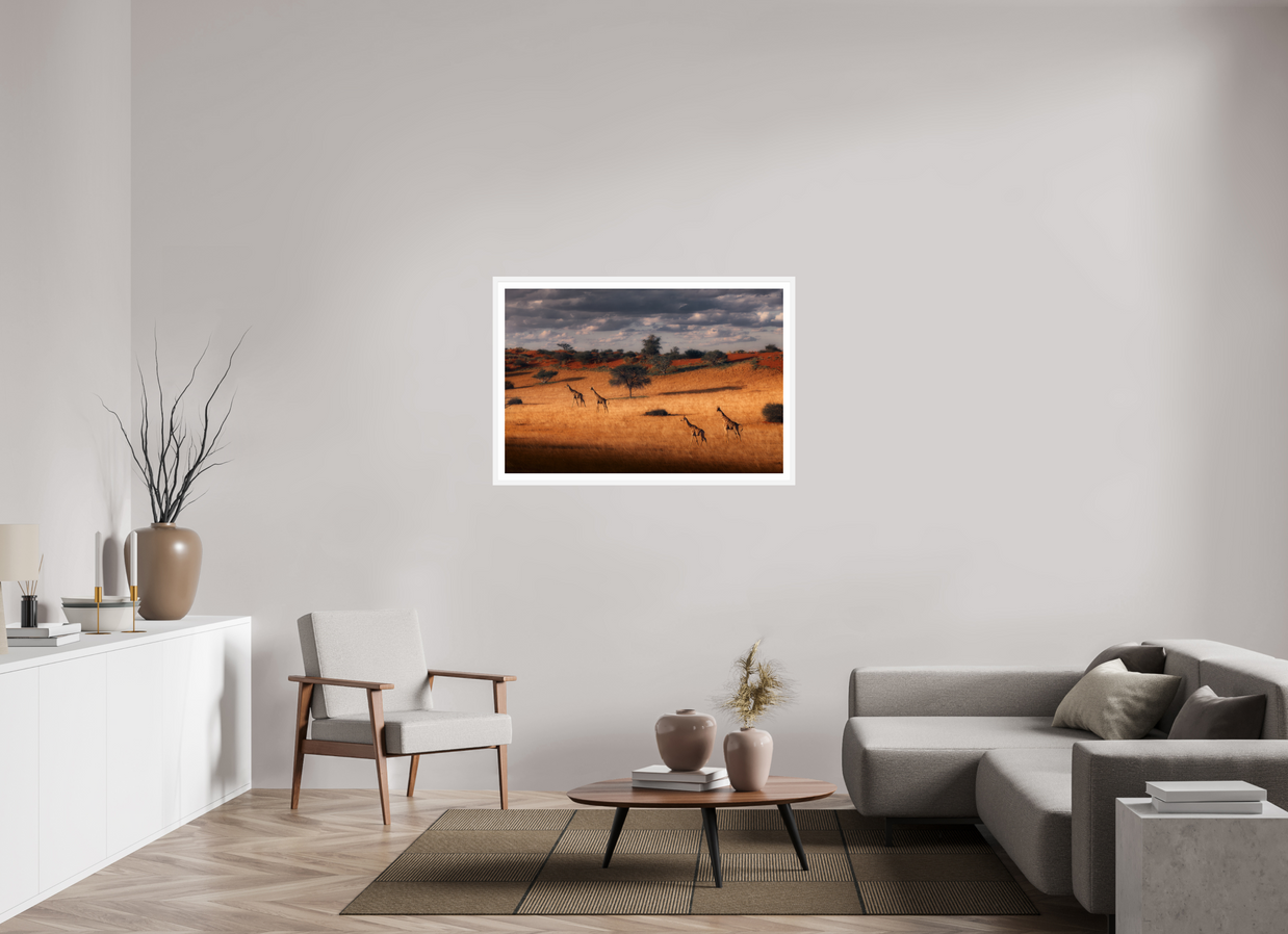 45 x 30″, L+XL White Frame + Border SYMPHONY OF SILENCE