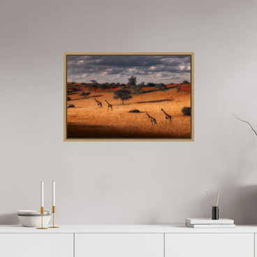 30 x 20″, L+XL Oak Floater Frame Symphony of Silence