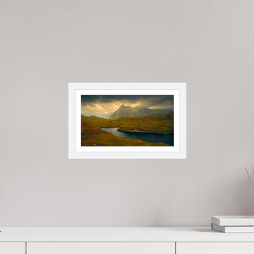 12 x 6.8″, S+M White Frame + Border COME THIS WAY