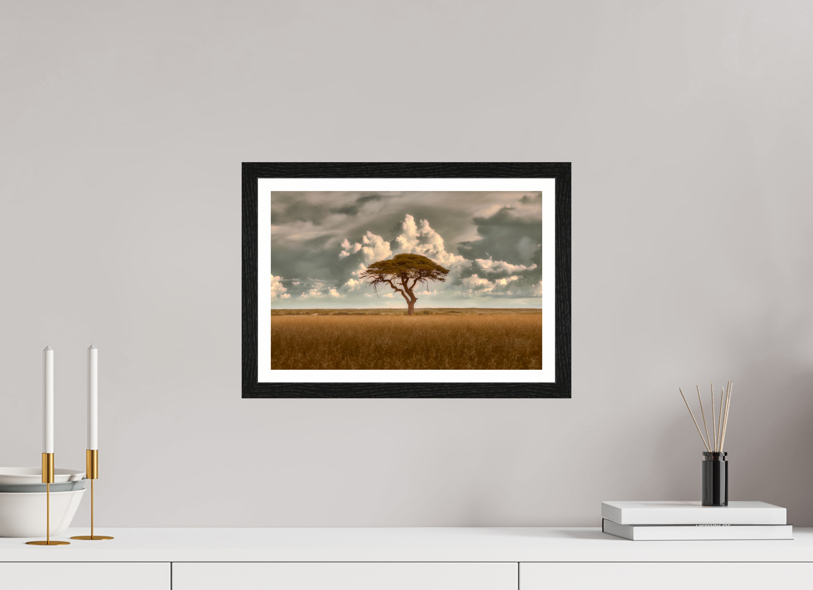 15 x 10″, S+M Black Frame + border STRUCTURED CHAOS