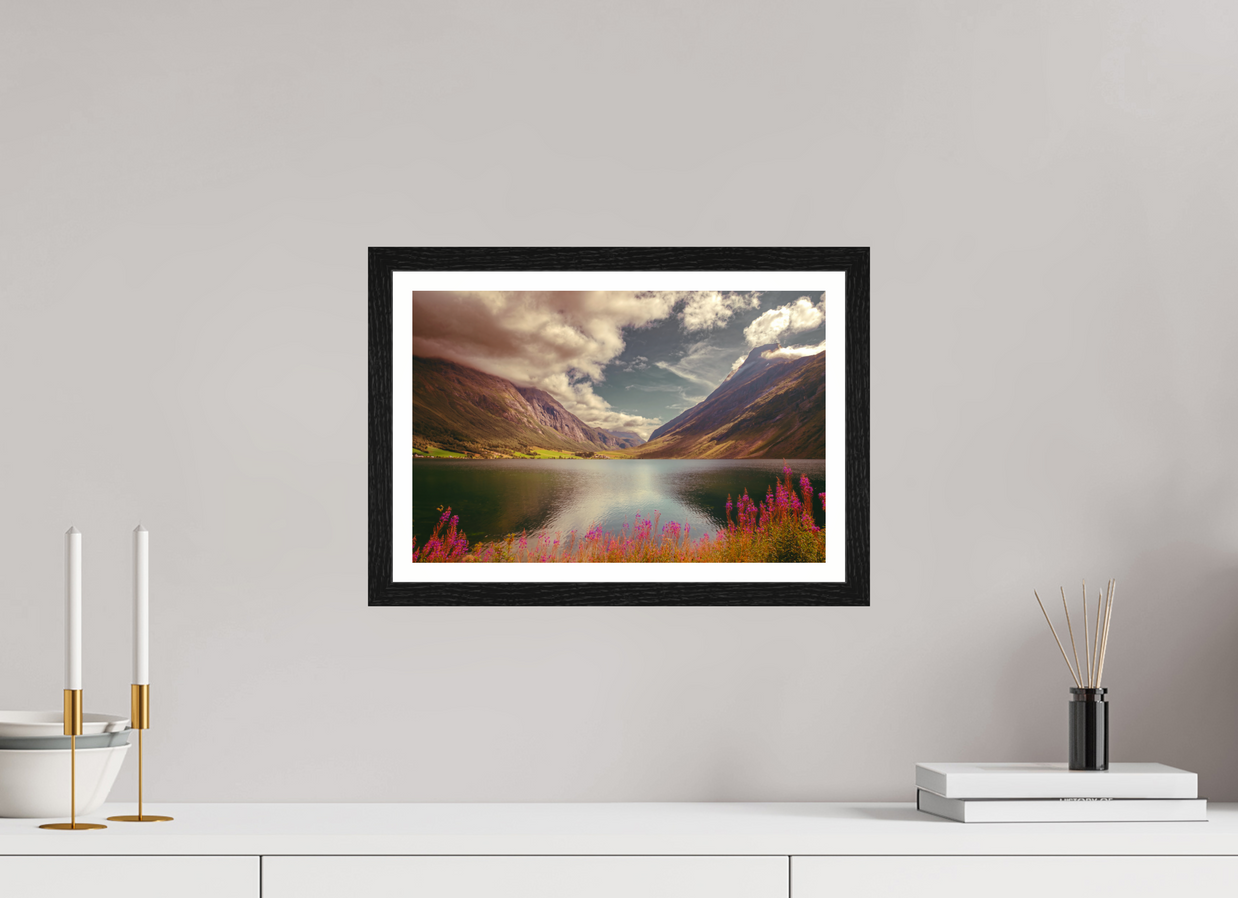 15 x 10″, S+M Black Frame + border A PERFECTLY ORDINARY PLACE
