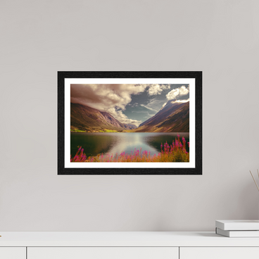 15 x 10″, S+M Black Frame + border A PERFECTLY ORDINARY PLACE
