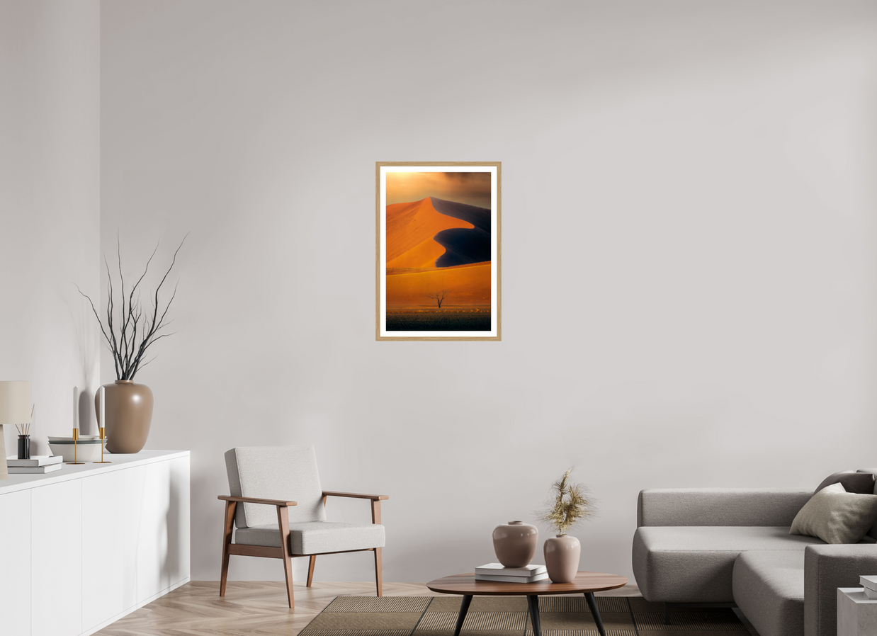 20 x 30″, L+XL Oak Frame + Border NO PROMISE OF DIRECTION