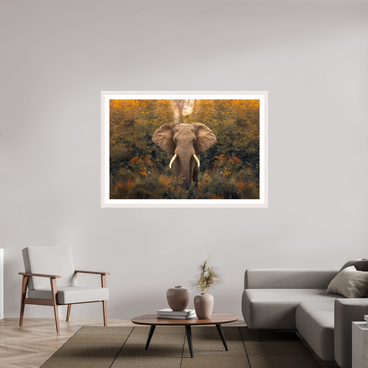 60 x 40″, Exhibition White Maple Frame + Border REVELATION