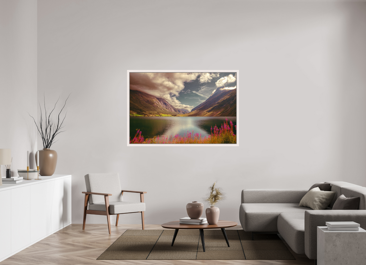 60 x 40″, Exhibition Maple White Floater Frame A PERFECTLY ORDINARY PLACE