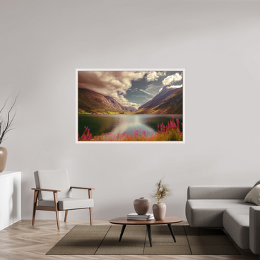 60 x 40″, Exhibition Maple White Floater Frame A PERFECTLY ORDINARY PLACE