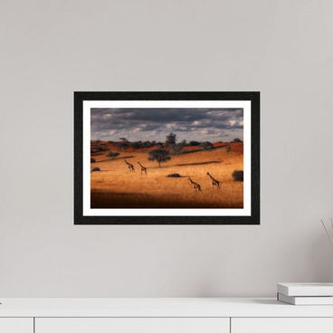 15 x 10″, S+M Black Frame + border SYMPHONY OF SILENCE