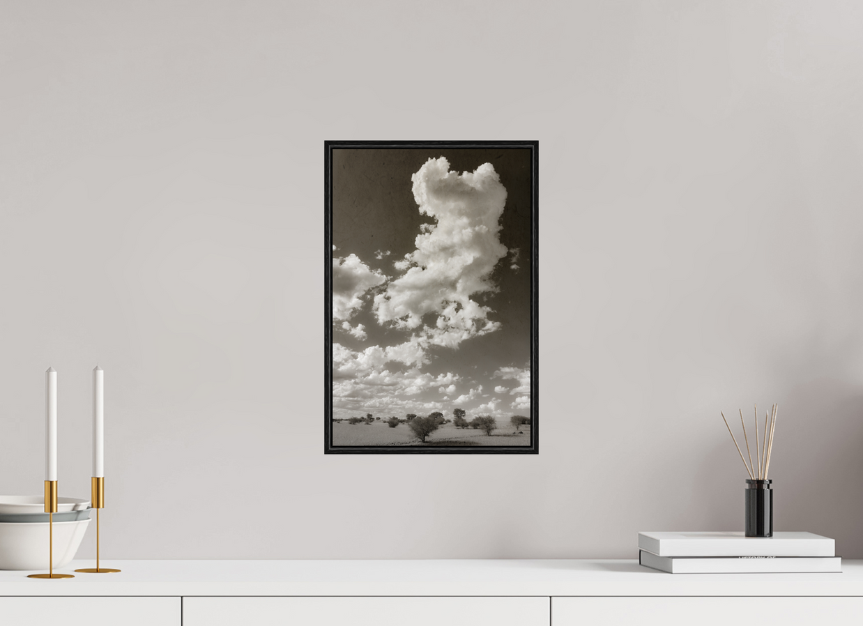 10 x 15″, S+M Black Floater Frame SKY THOUGHTS