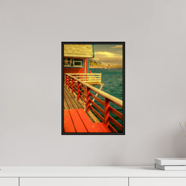 10 x 15″, S+M Black Floater Frame GONE FISHING