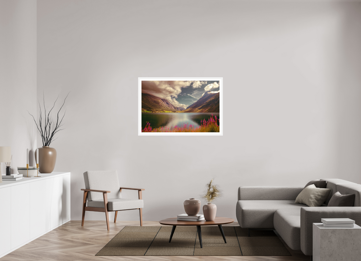 45 x 30″, L+XL White Frame + Border A PERFECTLY ORDINARY PLACE