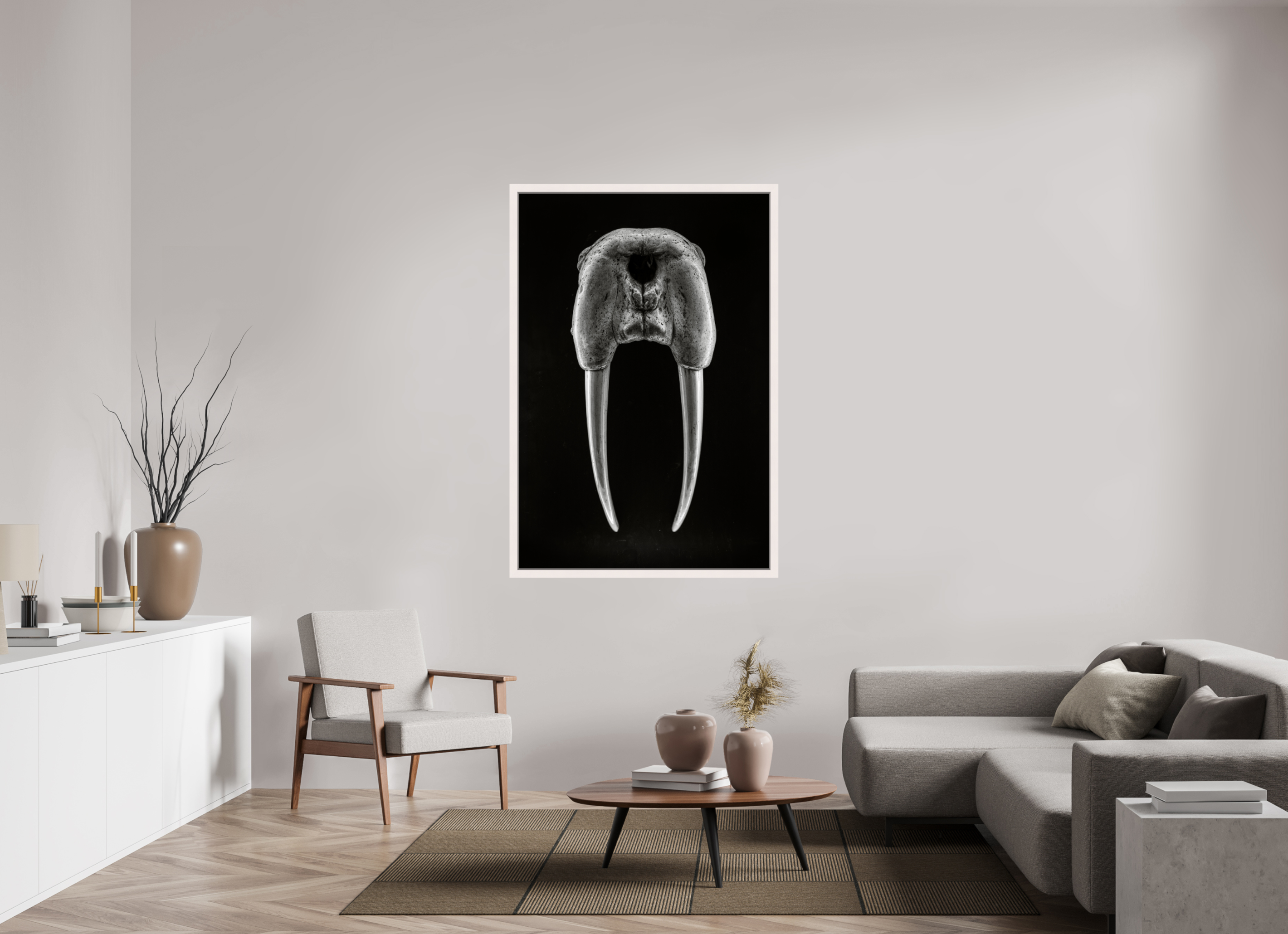 40 x 60″, Exhibition Maple White Floater Frame DENTAL PLAN