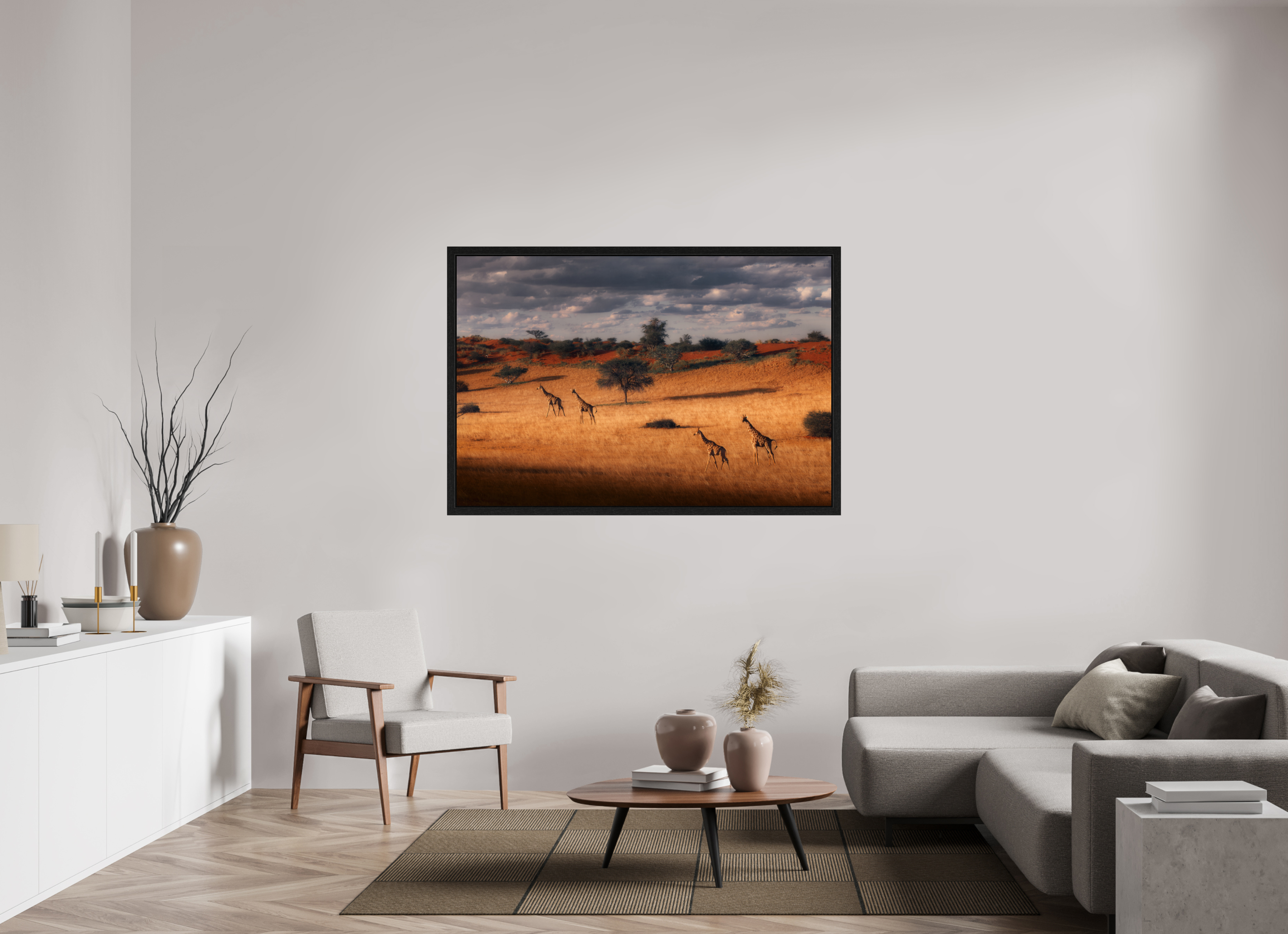 60 x 40″, Exhibition Black Floater Frame SYMPHONY OF SILENCE