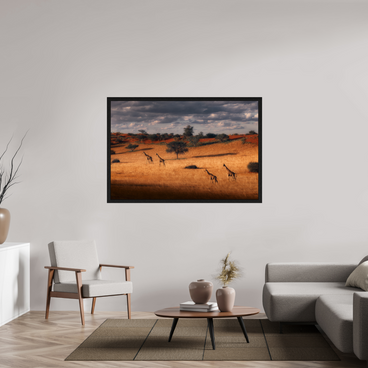 60 x 40″, Exhibition Black Floater Frame SYMPHONY OF SILENCE