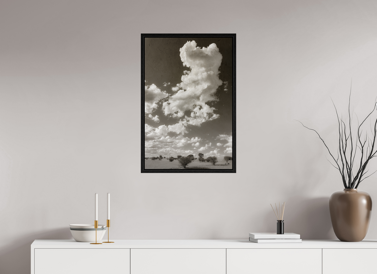 20 x 30″, L+XL Black Floater Frame SKY THOUGHTS