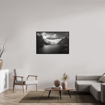 45 x 30″, L+XL Black Floater Frame A REASONABLE PLACE TO SETTLE