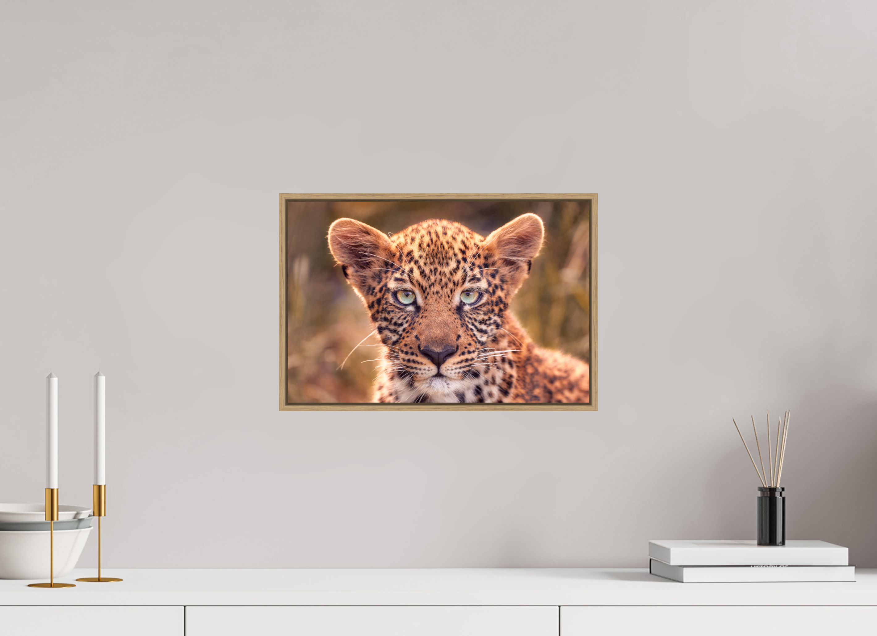 15 x 10″, S+M Oak Floater Frame SEEN