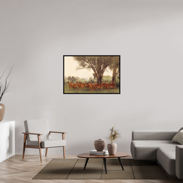 45 x 30″, L+XL Black Floater Frame The Field Feels