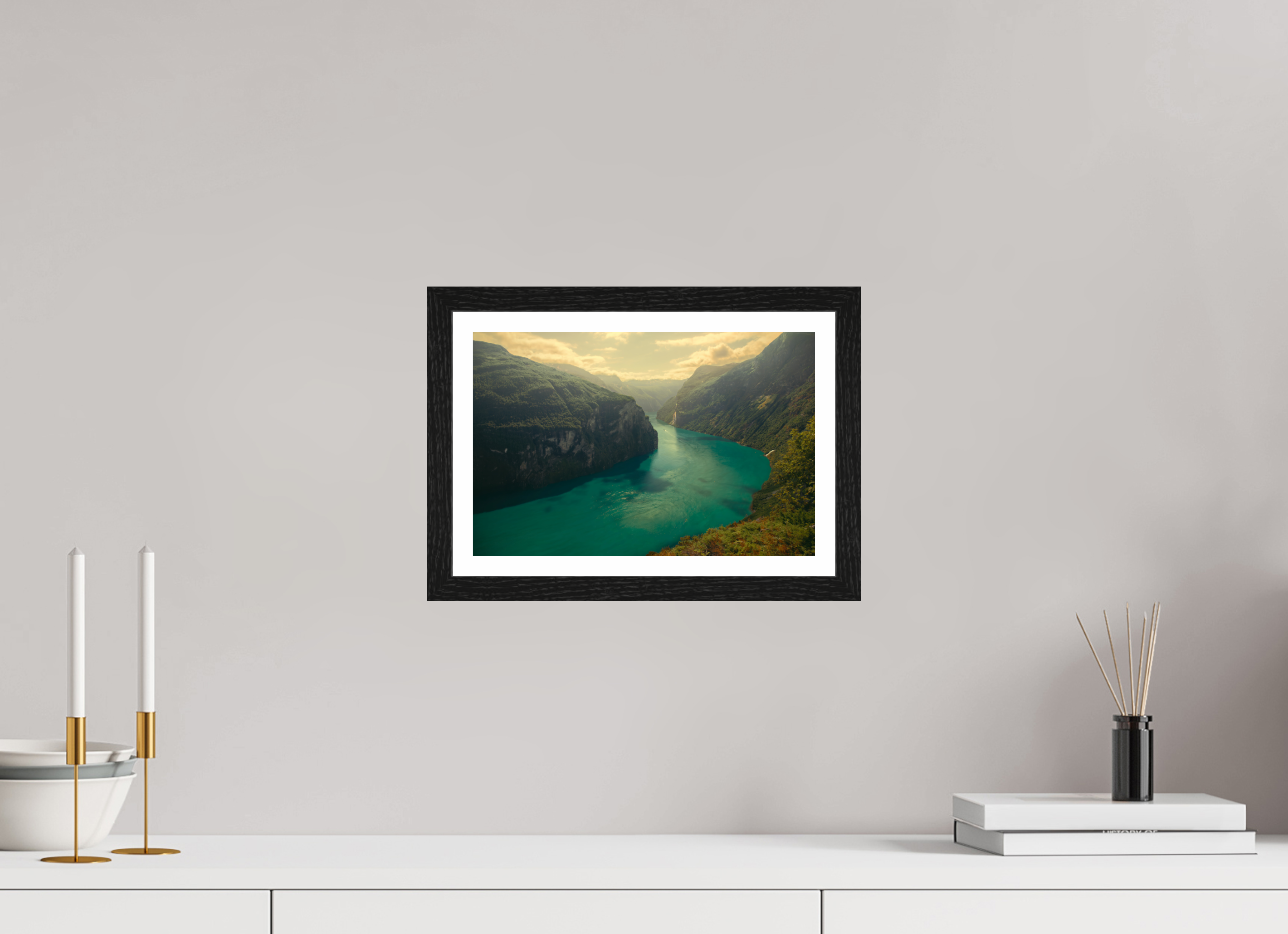 12 x 8″, S+M Black Frame + border LIFEBLOOD