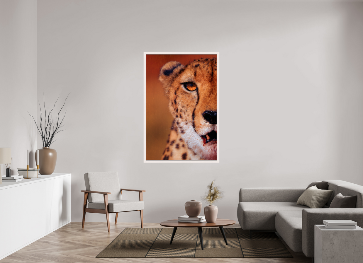 40 x 60″, Exhibition Maple White Floater Frame AS IT IS