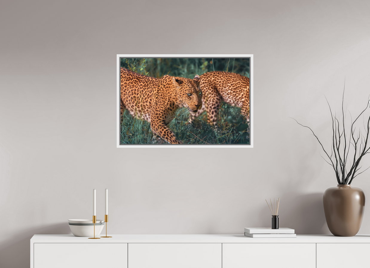 30 x 20″, L+XL White Floater Frame Untamed Opulence