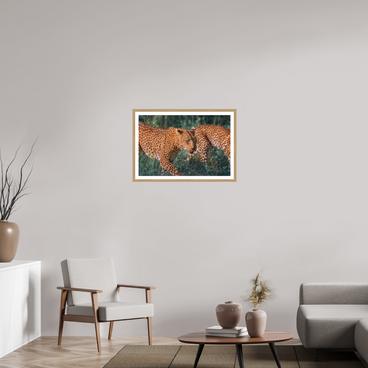 30 x 20″, L+XL Oak Frame + Border UNTAMED OPULENCE