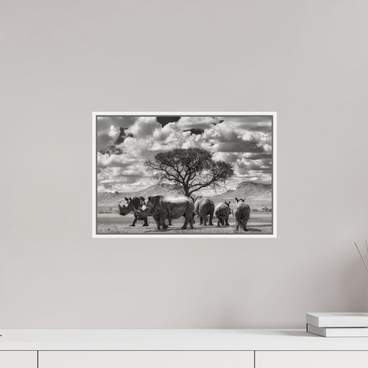15 x 10″, S+M White Floater Frame Perfectly Still