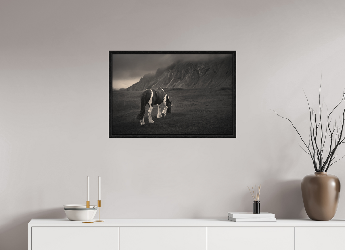 30 x 20″, L+XL Black Floater Frame Unbothered
