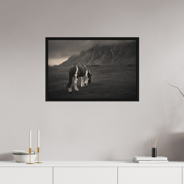 30 x 20″, L+XL Black Floater Frame Unbothered