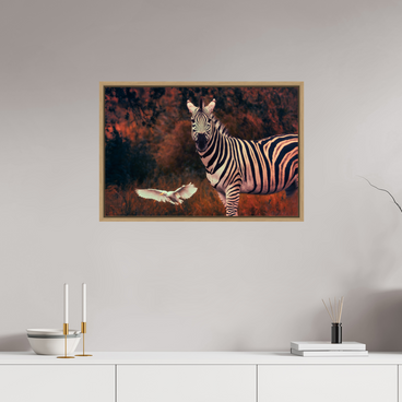30 x 20″, L+XL Oak Floater Frame Passing Through