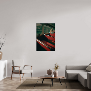 30 x 45″, L+XL White Floater Frame MAKING FREINDS