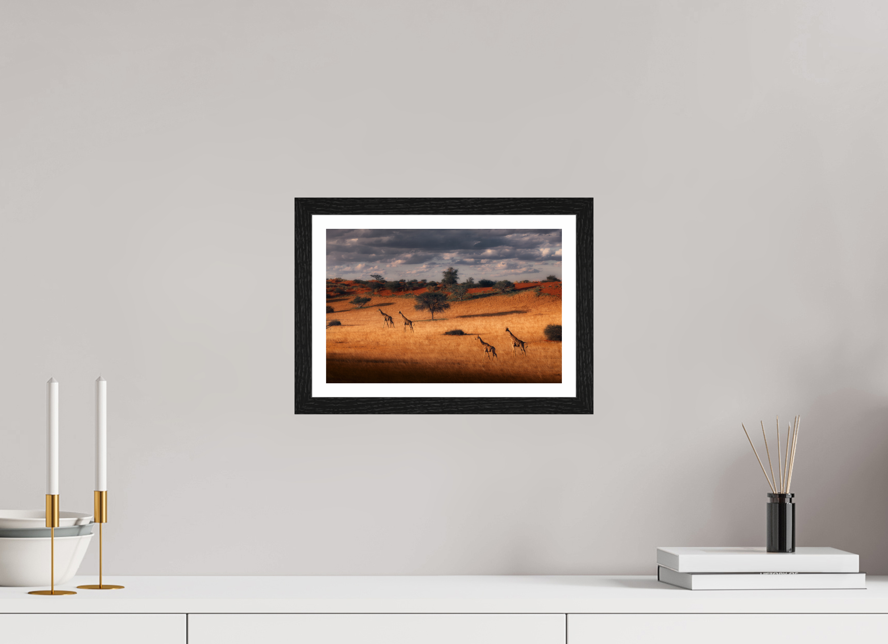 12 x 8″, S+M Black Frame + border SYMPHONY OF SILENCE