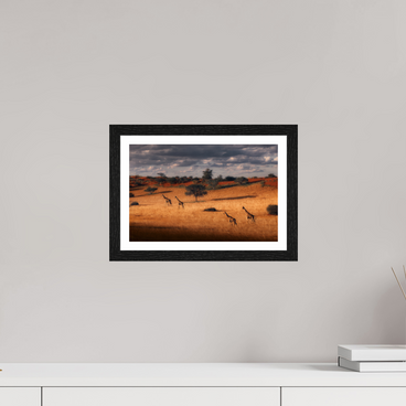12 x 8″, S+M Black Frame + border SYMPHONY OF SILENCE
