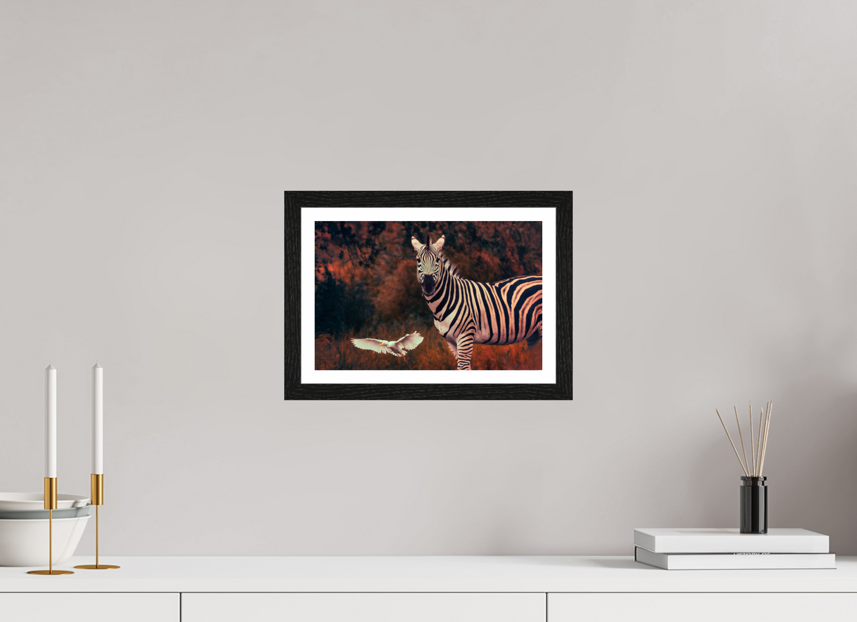 12 x 8″, S+M Black Frame + border PASSING THROUGH
