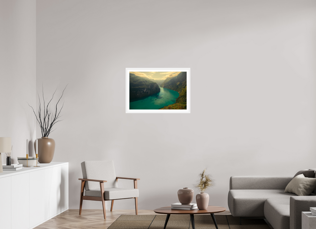 30 x 20″, L+XL White Frame + Border LIFEBLOOD