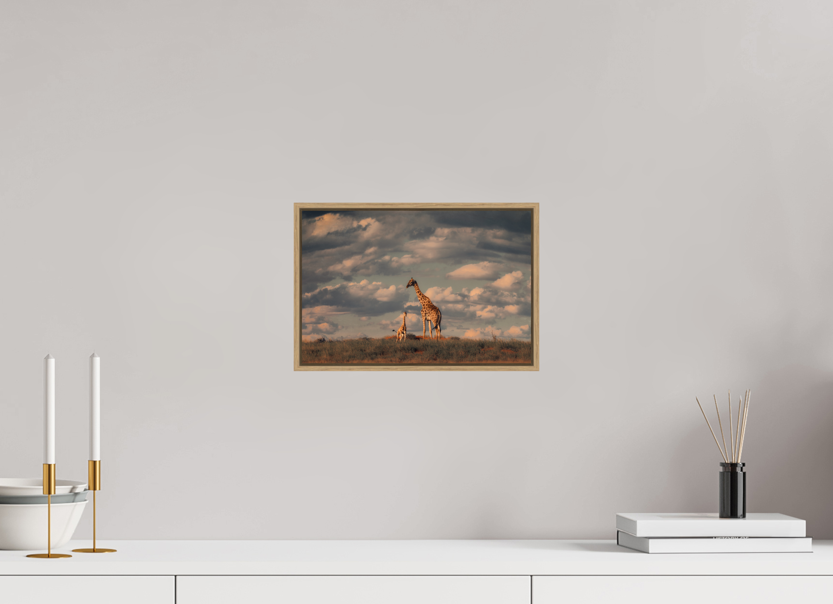 12 x 8″, S+M Oak Floater Frame Lineage