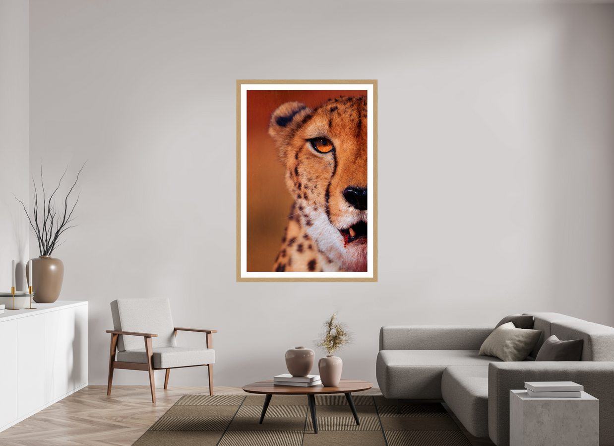 40 x 60″, Exhibition Oak Frame + Border AS IT IS