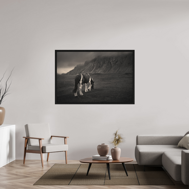 60 x 40″, Exhibition Black Floater Frame Unbothered