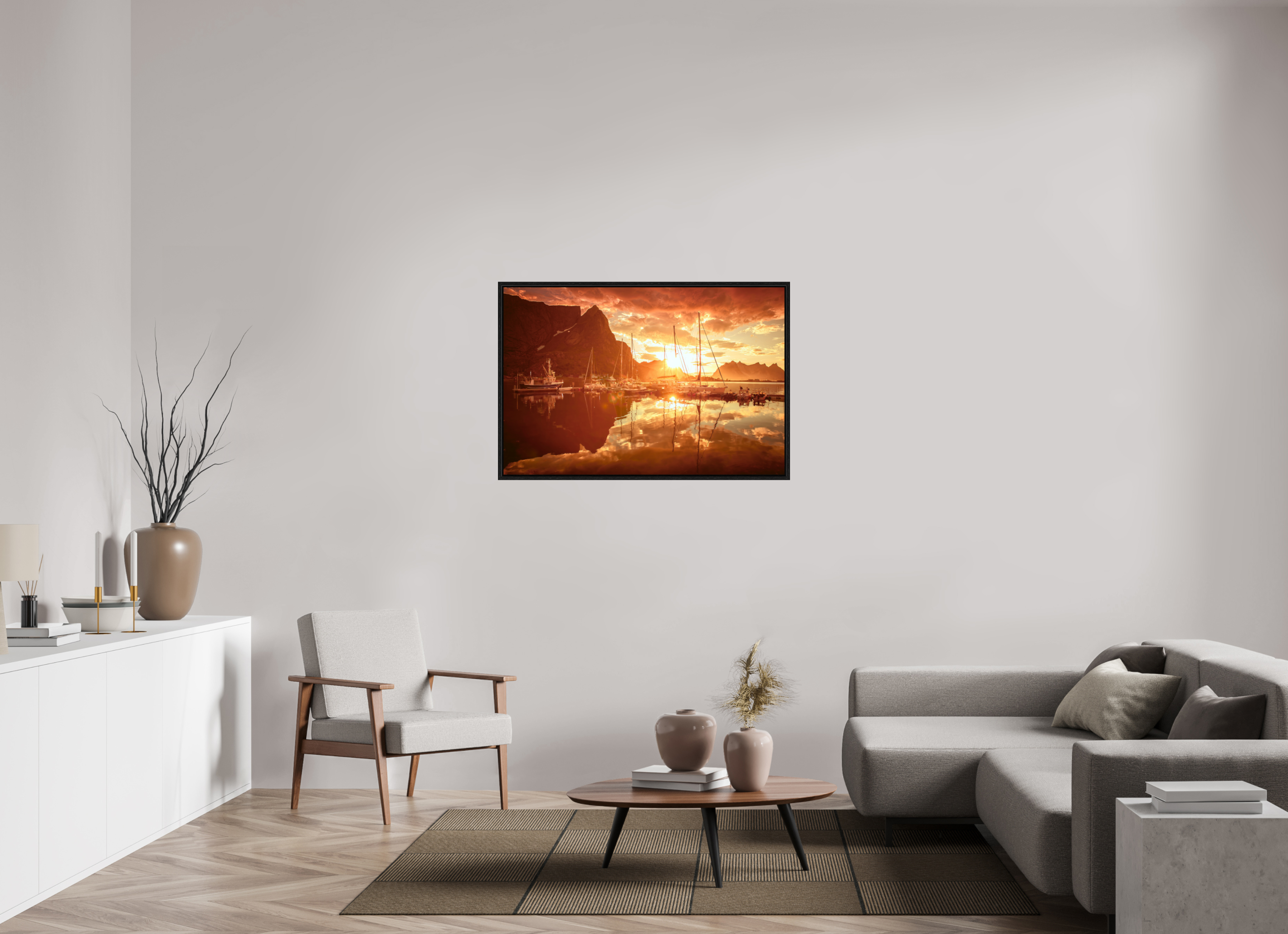 45 x 30″, L+XL Black Floater Frame A MINOR COSMIC EVENT
