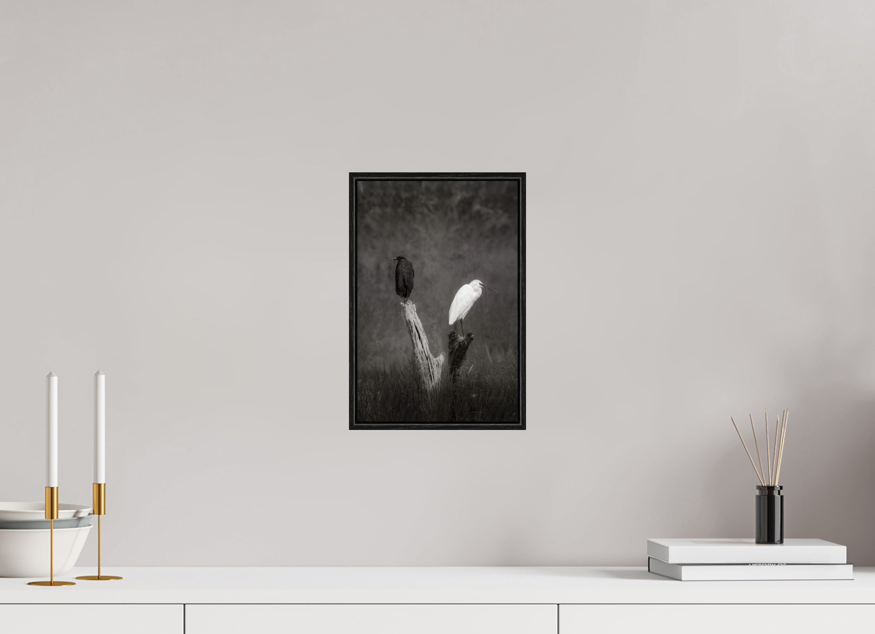 8 x 12″, S+M Black Floater Frame TWO TRUTHS