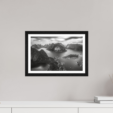 15 x 10″, S+M Black Frame + border THE LONG WAY DOWN