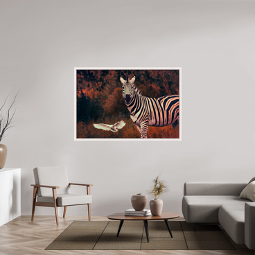 60 x 40″, Exhibition Maple White Floater Frame PASSING THROUGH