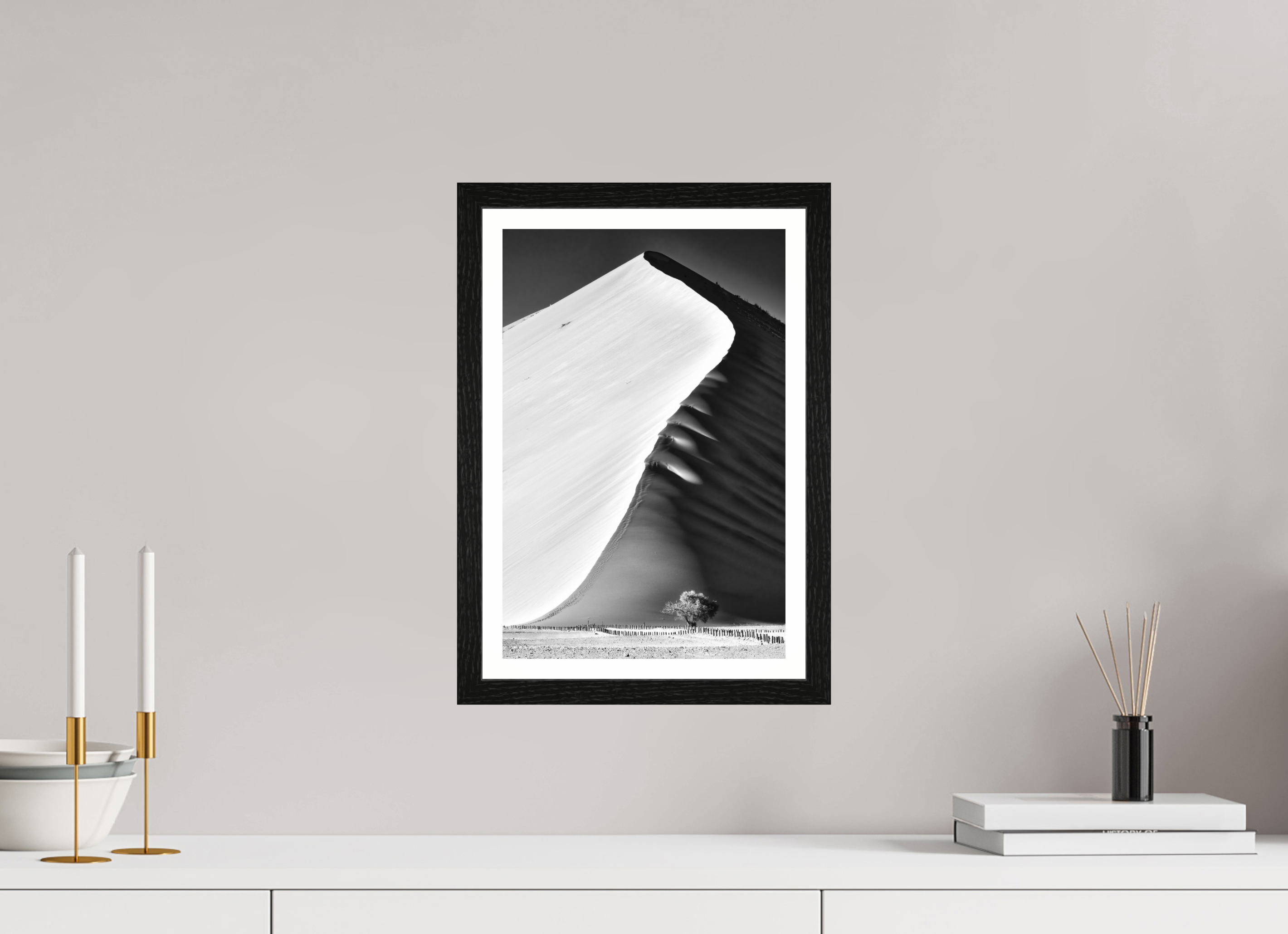 10 x 15″, S+M Black Frame + border THE EDGE