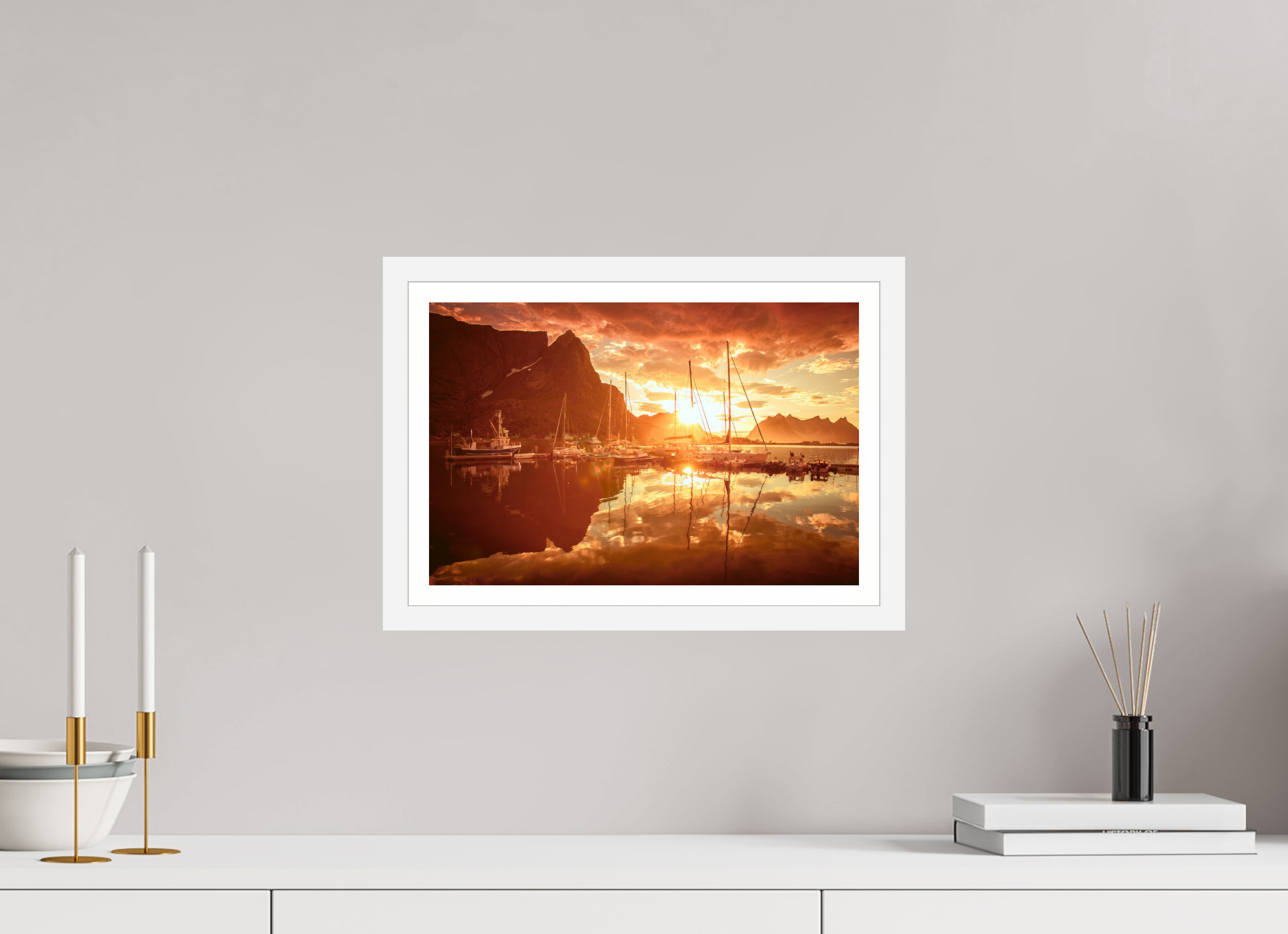 15 x 10″, S+M White Frame + Border A MINOR COSMIC EVENT